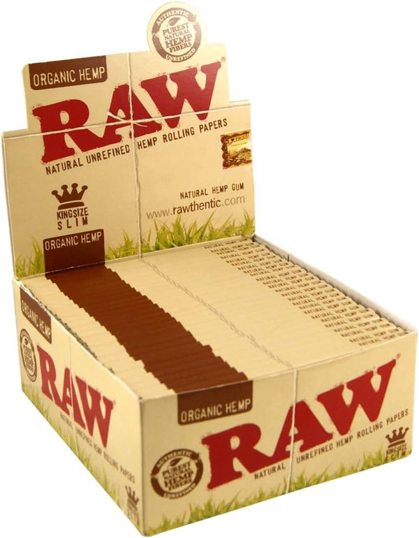 Raw Organic Hemp Kingsize Slim - Wholesale | 50 Booklets