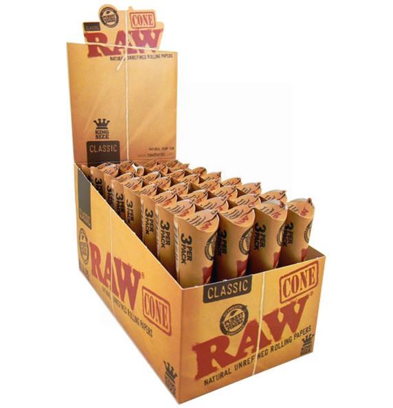 Raw Kingsize Cone 3 Pack - Wholesale | 32 Pcs